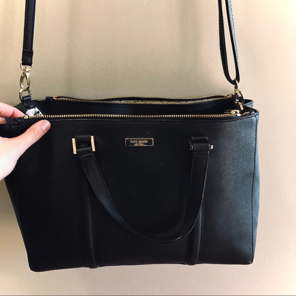 SALE😍 Kate Spade Black Leather Crossbody Bag
